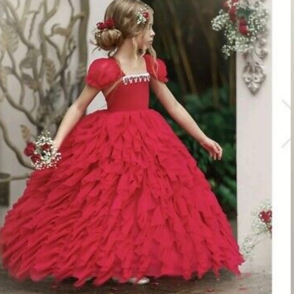 Dollcake Red Frothy dress 1 5 9 14 - Picture 3 of 7